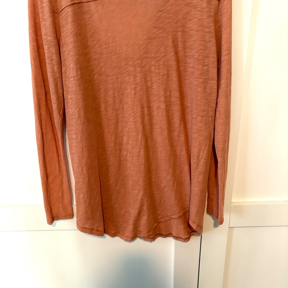 We the Free Women's Dusty Orange Long Sleeve T-Shirt in Size M - Picture 10 of 14